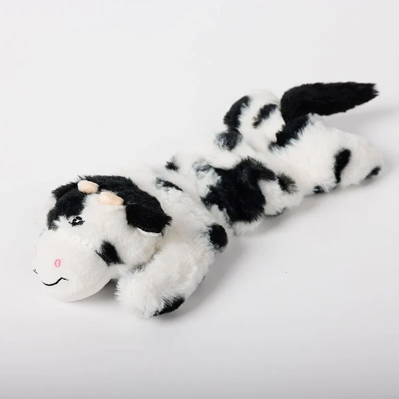 HULIANFU New Cute Plush Toys Squeak Pet Wolf Rabbit Animal Plush Toy Dog Chew Squeaky Whistling Involved Squirrel Dog Toys - Deanwangkt