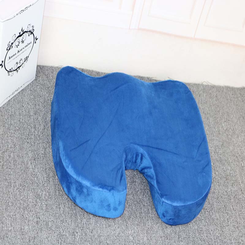 HULIANFU Orthopedic Booster Seat Cushion Memory Foam Chair Massage Pad Office Back-rest Pad Driver Pilot Headrest - Deanwangkt