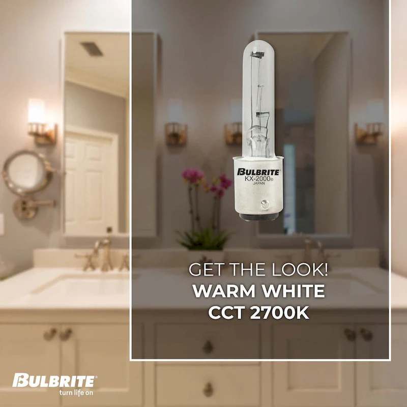 Bulbrite Pack of (2) Dimmable T3 Double-Contact Bayonet (BA15D) Krypton Bulb