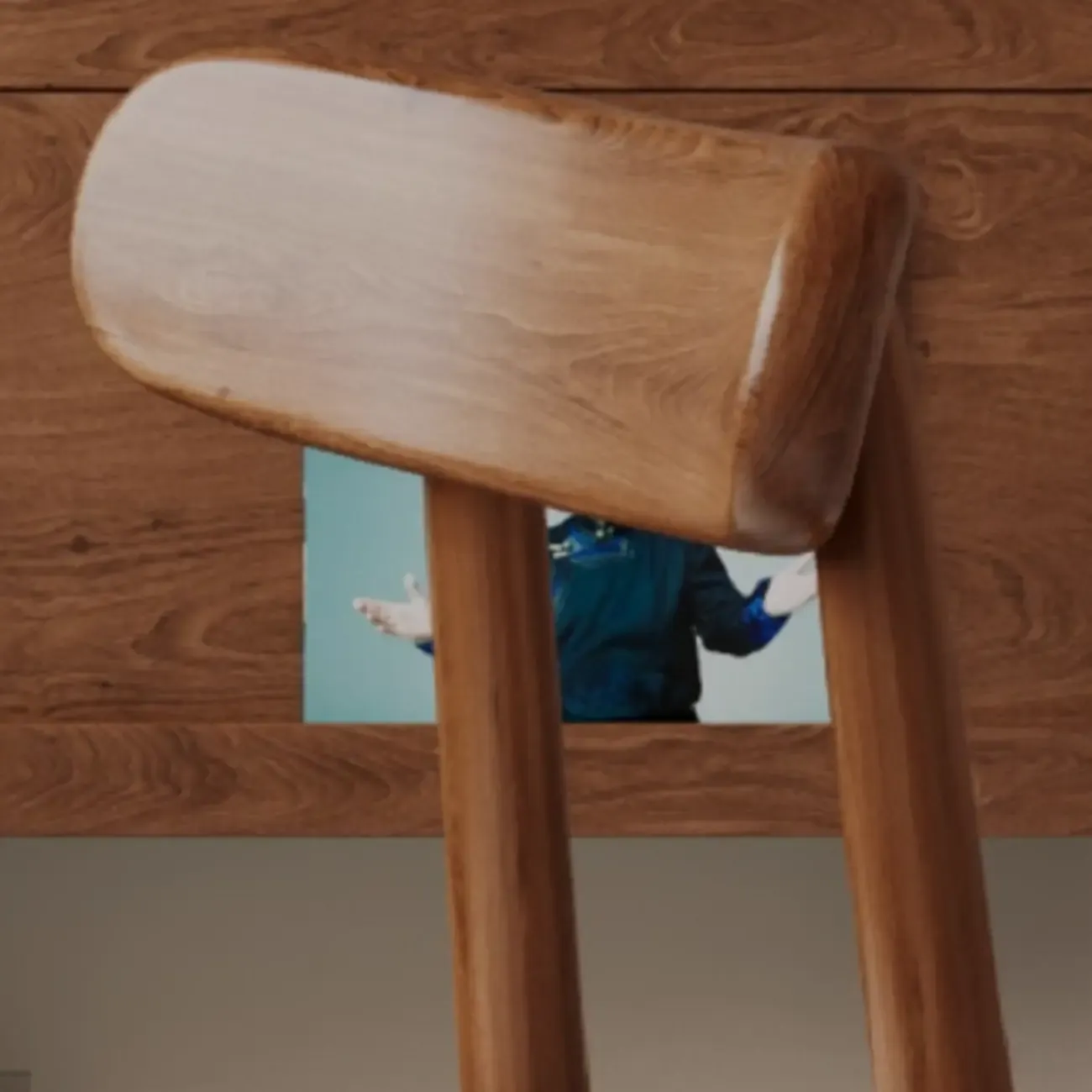 Modern Armless Leather Dining Chair with Low Back