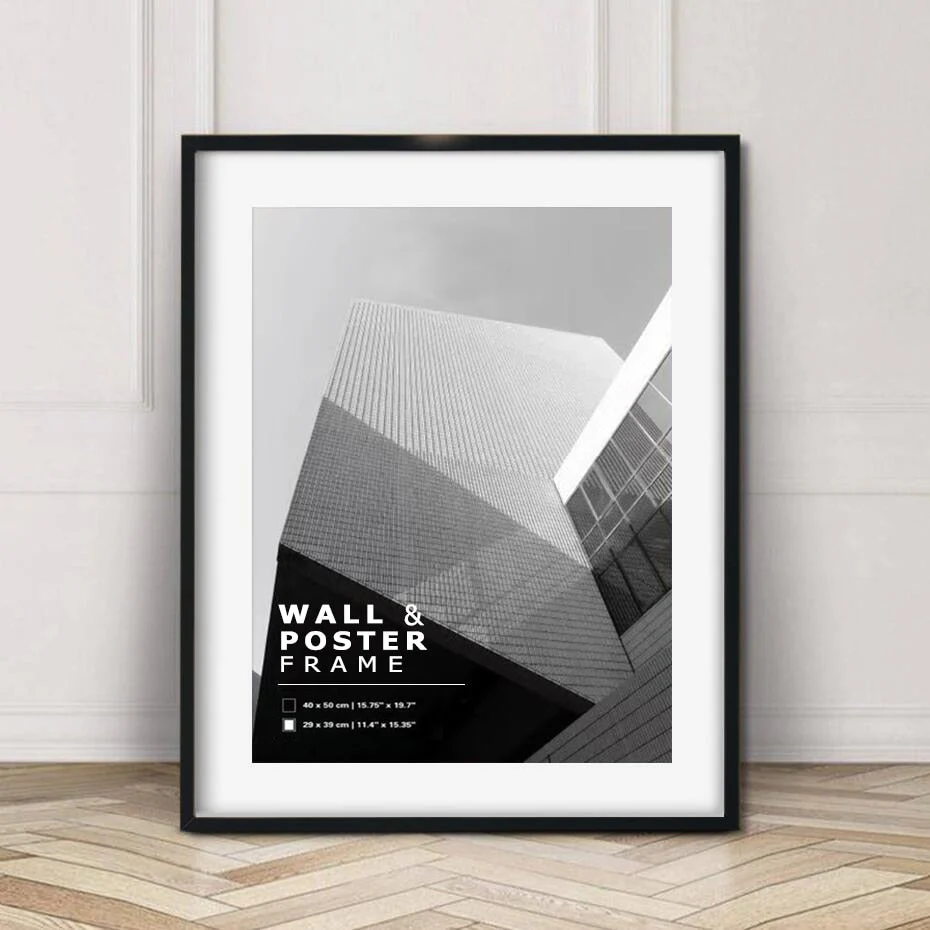 HULIANFU Metal Photo Pictures Frames Modern 30x40 cm A4 21x30 40x50 Gold Black White Mat Plexiglass  Poster Canvas Prints Wall Art Decor - Deanwangkt