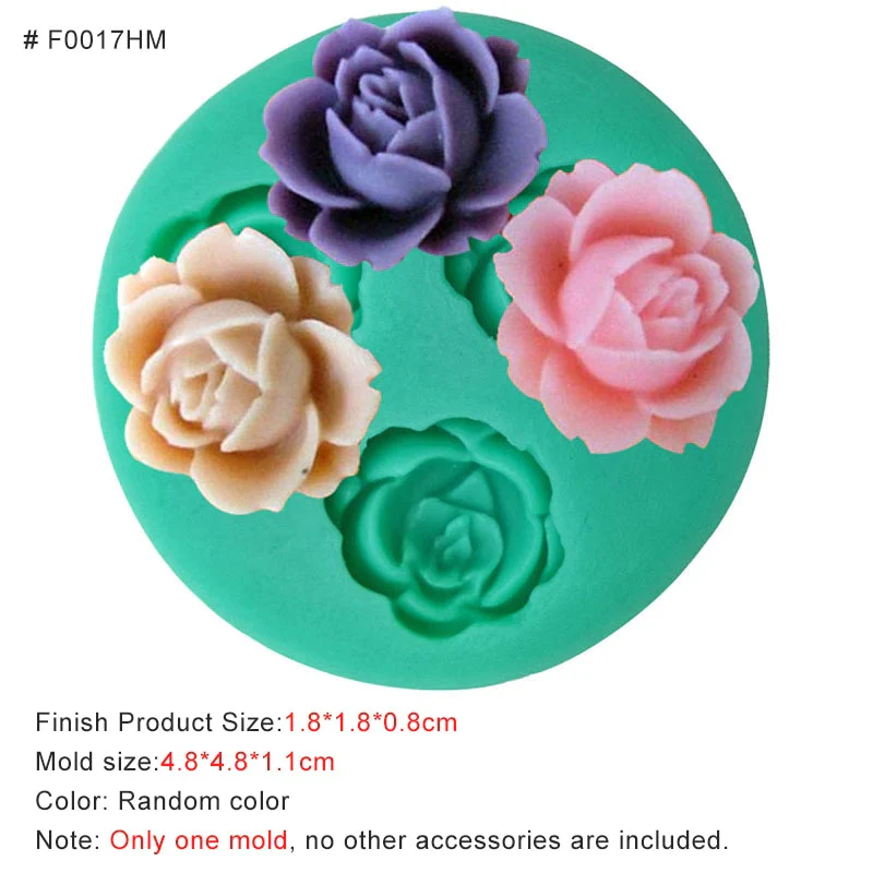 HULIANFU New Mini Flowers Series Silicone Mold DIY Handmade Fondant Cake Baking Chocolate Sugar Cake Tool Resin Polymer Clay Making Mould - Deanwangkt