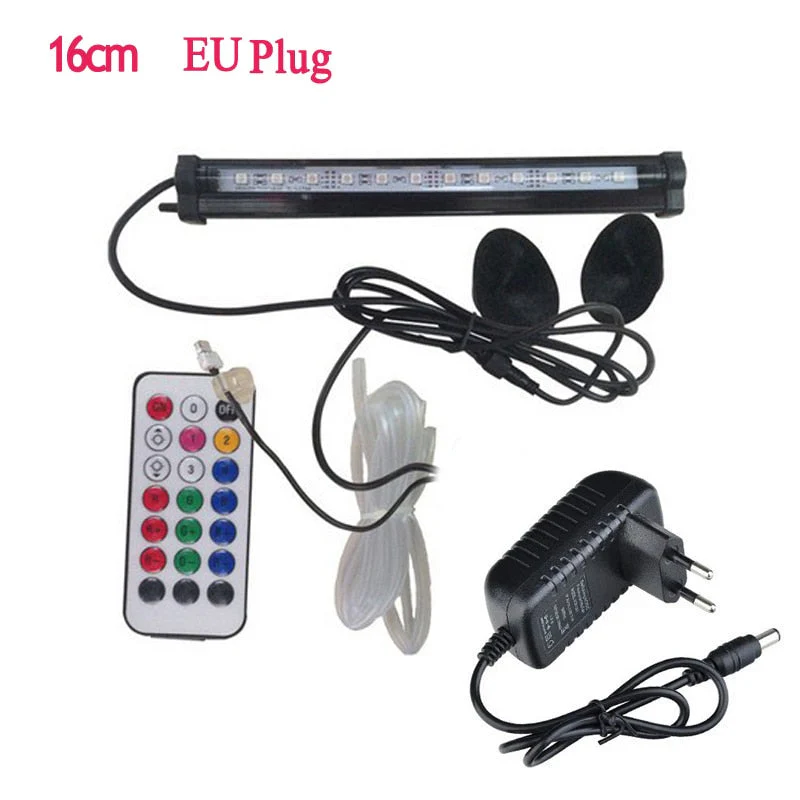 HULIANFU LED Air Bubble Light Aquarium Lamp Underwater Submersible Fish Tank Light Color Changing  Making Oxygen for Fish Tank - Deanwangkt
