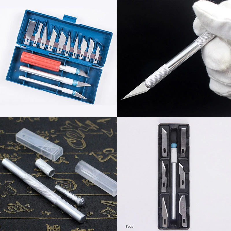 HULIANFU With Box Model Tool Making 13 Blade Polymer Clay Multifunction Pen Knifes Metal Scalpel Knife Tools Kit Knife - Deanwangkt