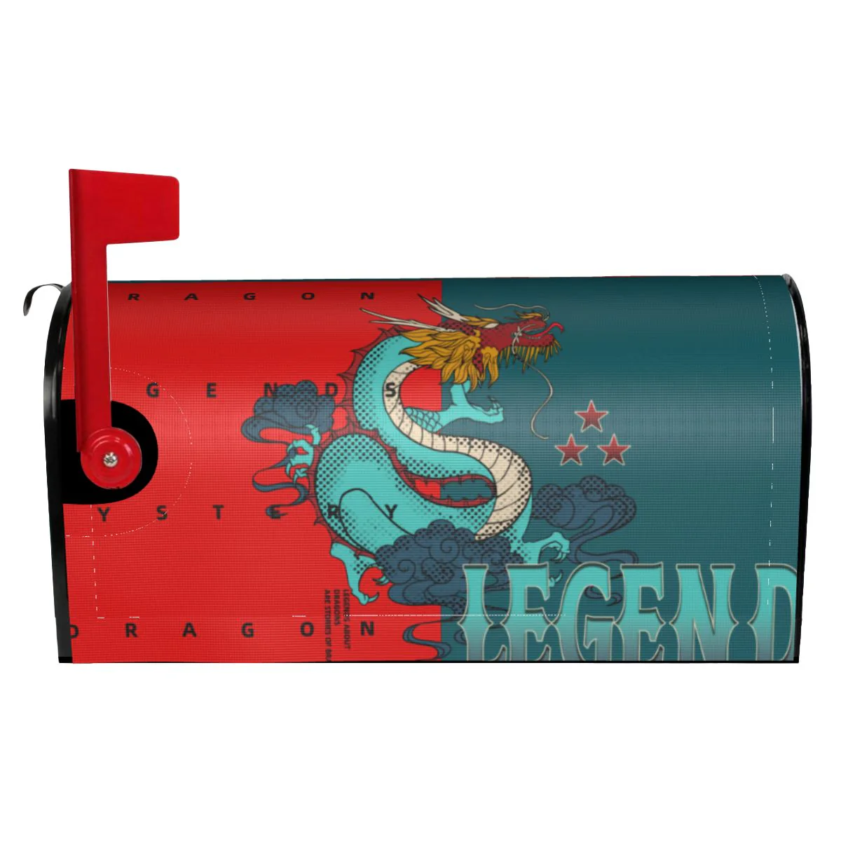 HULIANFU Waterproof Sunscreen American Flag Statue of Liberty Standard&Large Size Mailbox Protective Cover for Outdoor Garden Decoration - Deanwangkt