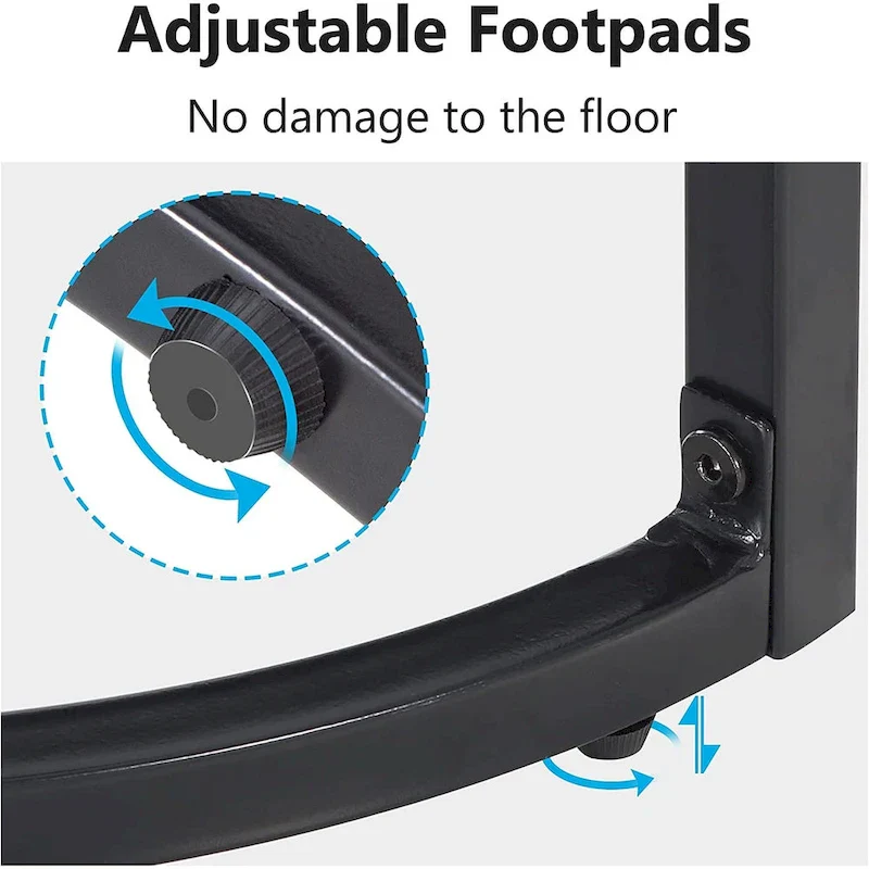 Half Round End Table, Narrow Side Table Slim C Table with Metal Frame