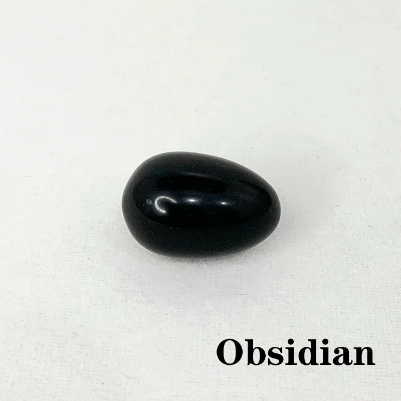HULIANFU Natural Crystal Stone Egg Polished Agate Quartz Obsidian Minerale Jewelry Transfer Home Decoration Healing Craft DIY Gift Toy - Deanwangkt