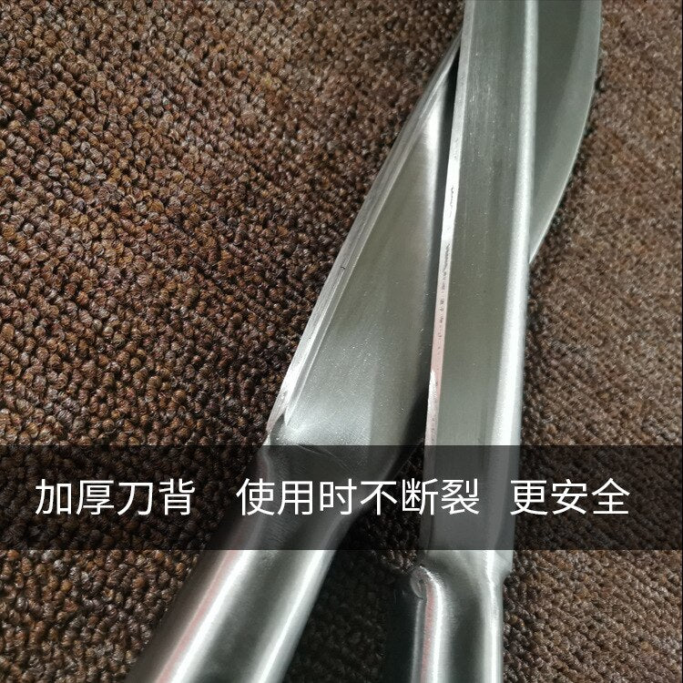 HULIANFU Stainless Steel Thickened Boning Knife Butcher Killing Pigs and Sheep Slaughter Knife Multifunctional Chef Split Skinning Knife - Deanwangkt