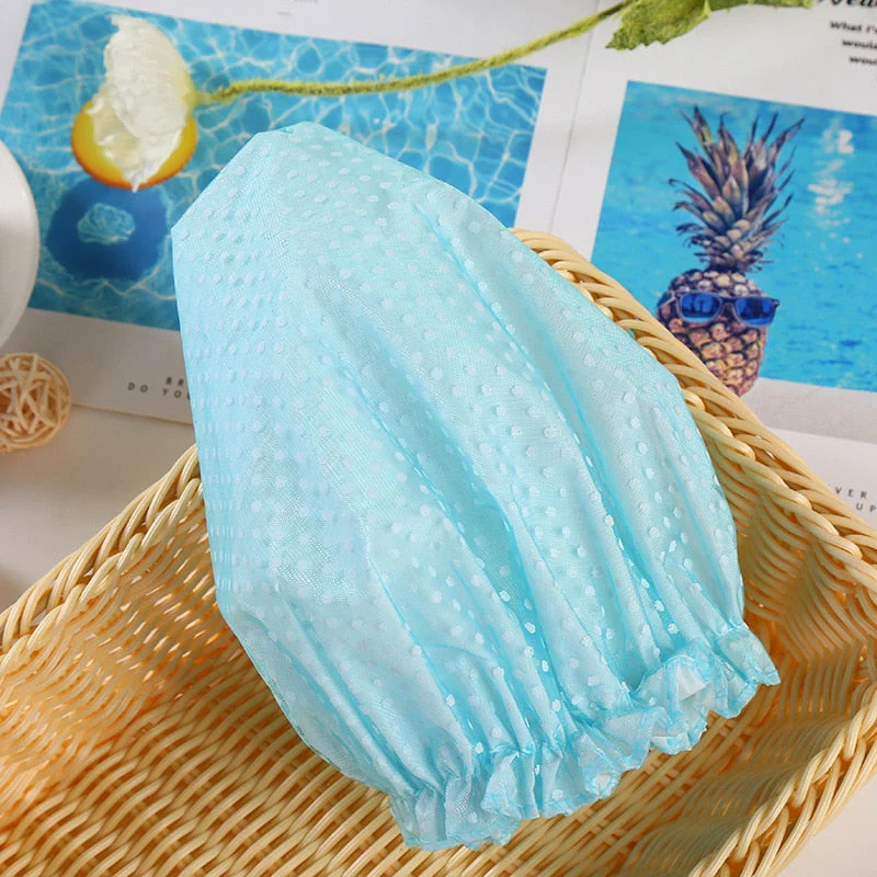 HULIANFU Waterproof Bath Hat Thickened Waterproof And Oil Fume Cap Women Spa Hair Salon Supplies Shower Cap Bathroom Accessories - Deanwangkt