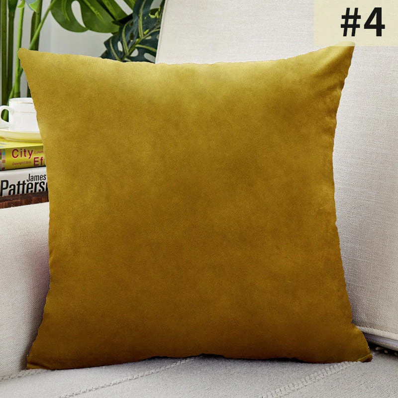 HULIANFU Super Soft Cushion Cover Velvet Pillow Cover For Sofa Living Room Housse De Coussin 30x50cm Decorative Pillows Nordic Decoration - Deanwangkt