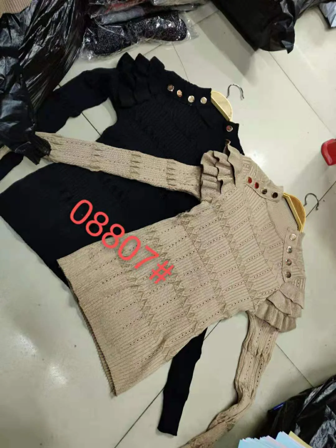 Hulianfu Full Sleeve Turtleneck Buttons Sweater Jumpers Girls Stretchy Chic Ruffles Autumn Spring Sweaters Pullovers Tops Women - Deanwangkt