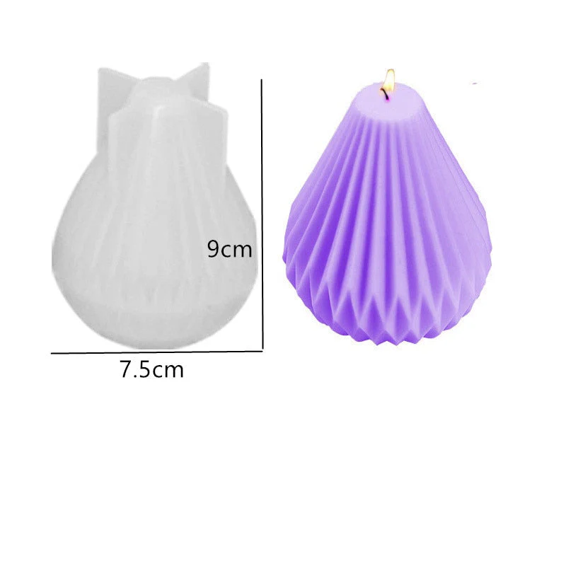 HULIANFU Scented Candle Mold DIY Wool shape Candle Silicone Casting Mold Handmade Candle Soap Making Wax Mold Handcraft Home Decoration - Deanwangkt