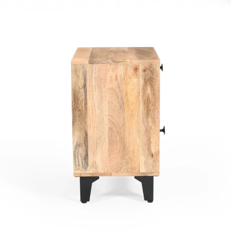 Christopher Knight Home - Harper Handcrafted Natural Finish Solid Wood Nightstand with Drawer