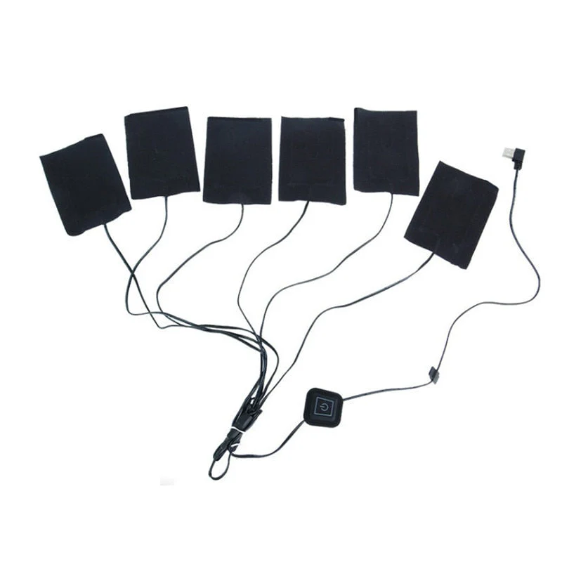 HULIANFU USB Charged Electric Heating Sheet Heating Pad With 3 Gear Adjustable Temperature For Vest Jacket Outdoor Accessories - Deanwangkt