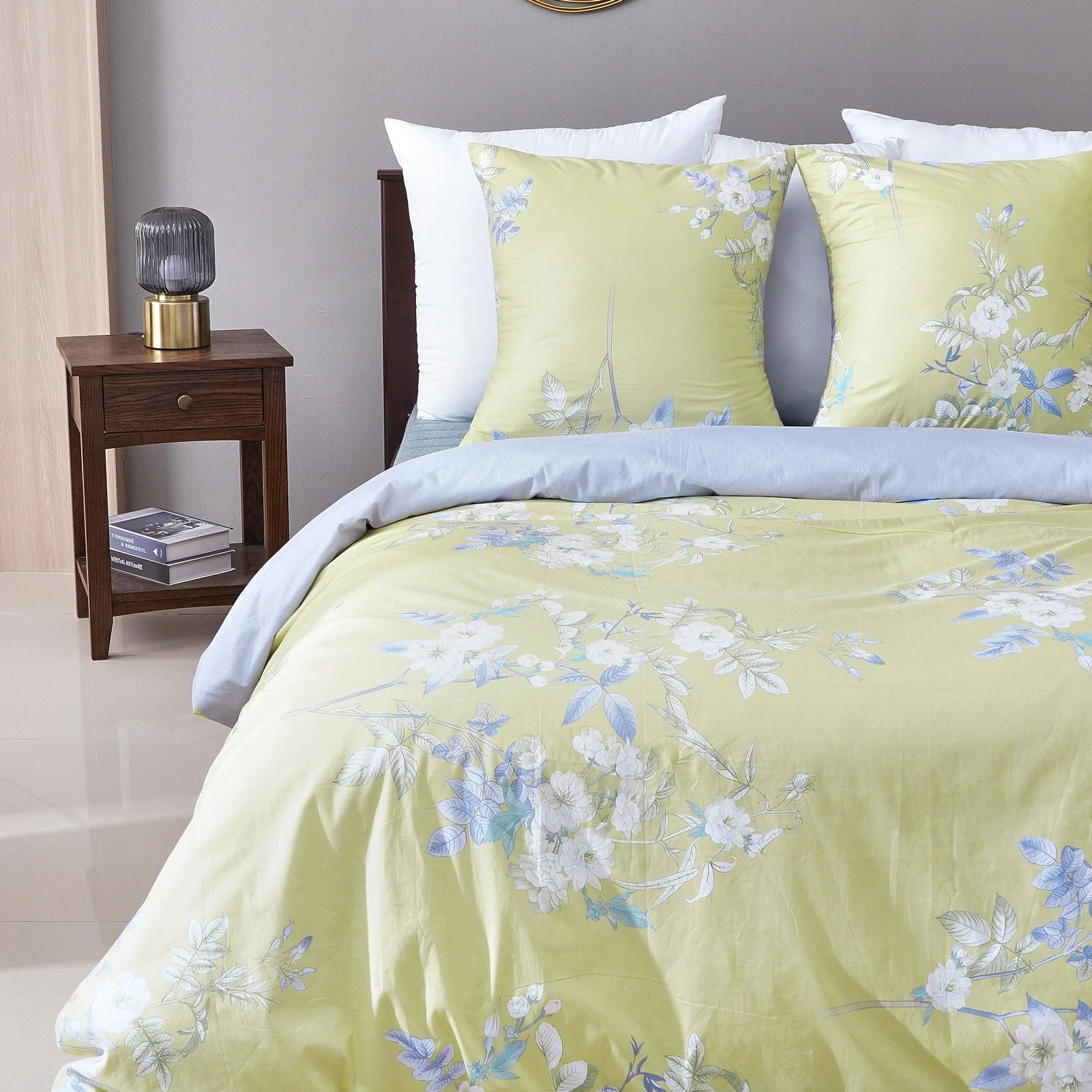 HULIANFU Topfinel Bedding Sets 100%Pure Cotton Soft Comforter Pattern Duvet Cover Pillow Shams Bedding Cover Double Single 3 PCS Bed Set - Deanwangkt
