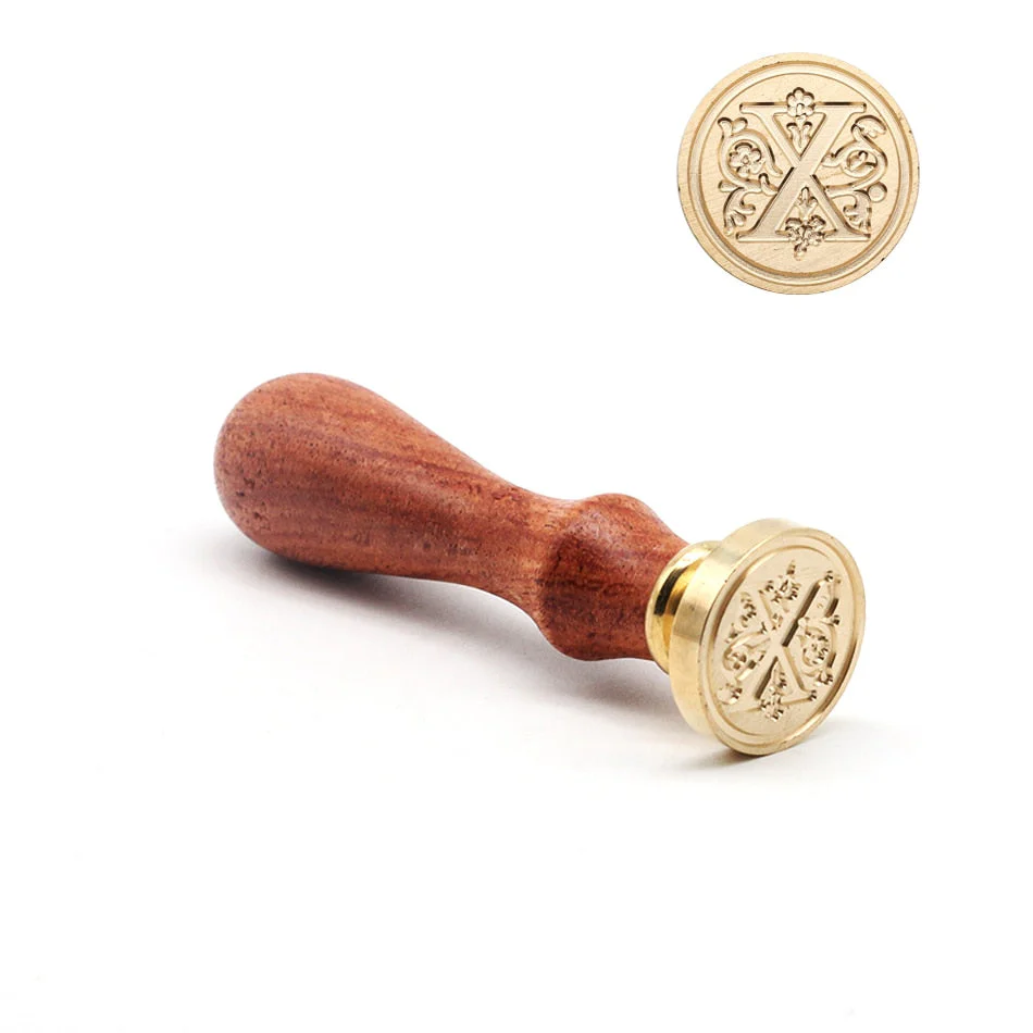HULIANFU Retro Wood Stamp Classic 26 Letter A-z Alphabet Initial Sealing Wax Seal Stamp Ancient Seal Post Decorative Antique Stamp Gifts - Deanwangkt