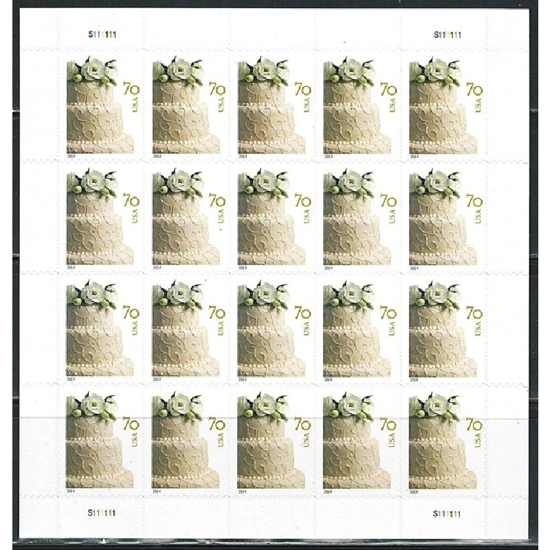 Wedding Cake 2014, (Sheet of 20) - TWENTYSTAMPS