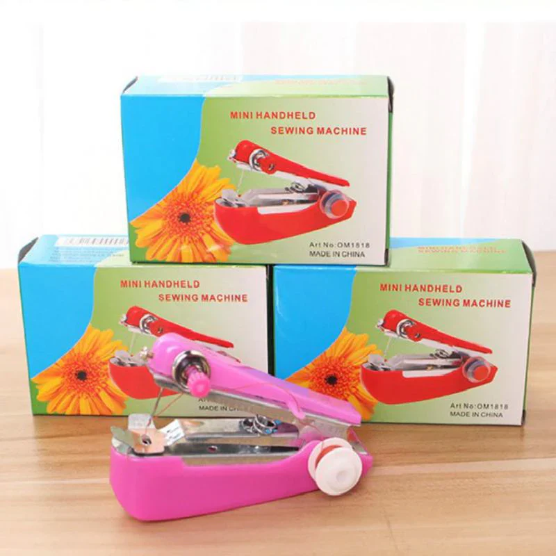 HULIANFU Mini Sewing Machines Needlework Cordless Hand-Held Clothes Useful Portable Sewing Machines Handwork Tools Sewing Accessories - Deanwangkt