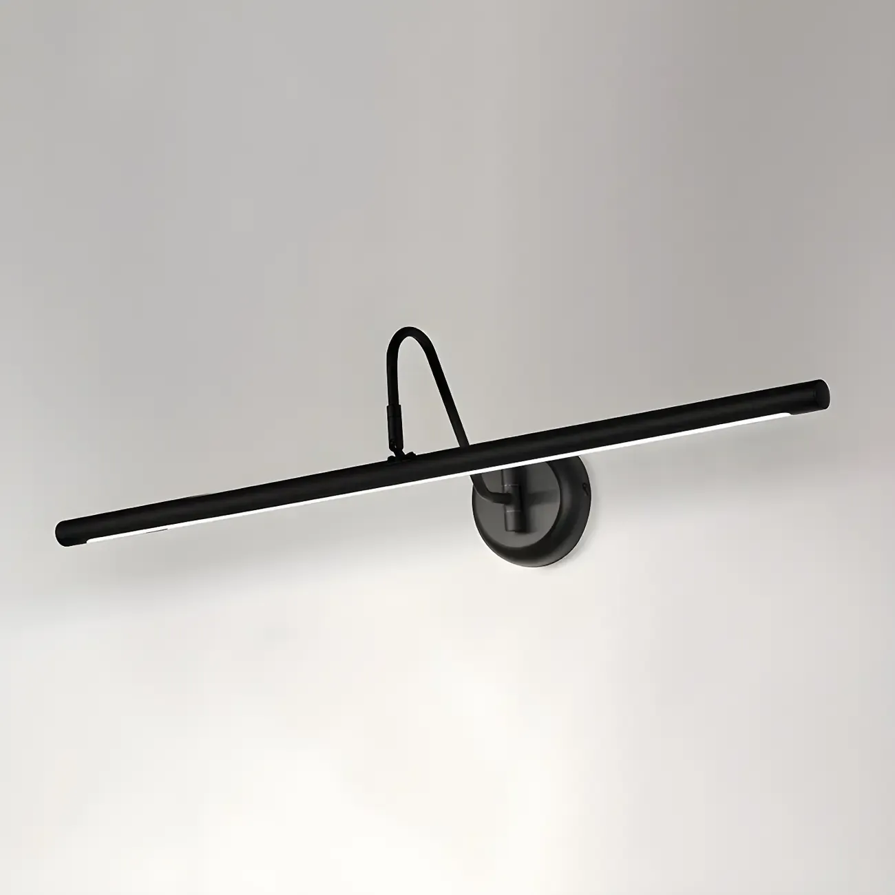 Wall-Mounted Linear Black Bathroom LED Vanity Light