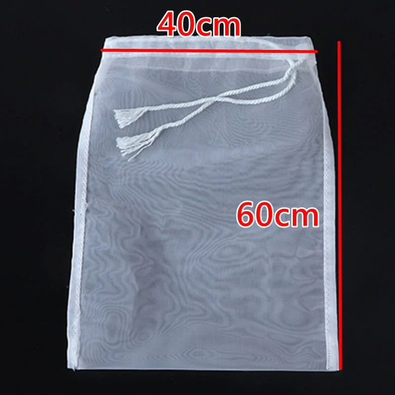 HULIANFU Soy Milk Wine Filter Bag Nut Milk Bag Tea Coffee Oil Yogurt Filter Net Mesh Kitchen Food Reusable Nylon Filter Bags Strainer - Deanwangkt