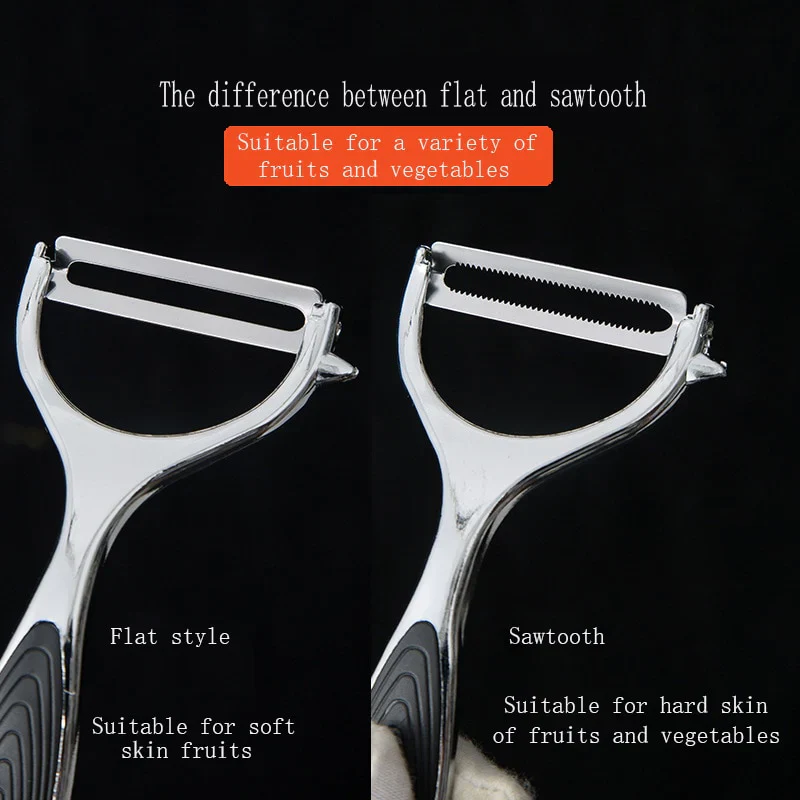 HULIANFU MHNTLOS Stainless Steel Multi-function Vegetable Peeler&ampJulienne Cutter Julienne Peeler Potato Carrot Grater Kitchen Tool - Deanwangkt