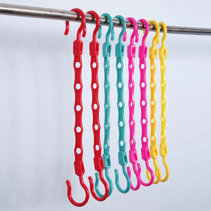 HULIANFU Portable Space Saver cabide Wonder 5-Hole Magic clothes hanger Hook Closet Organizer 1pcs - Deanwangkt