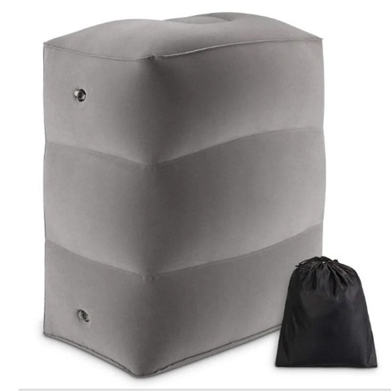 HULIANFU PVC Kids Flight Sleeping Footrest Pillow Resting Pillow On Airplane Car Bus Pillow Inflatable Travel Foot rest Pillow Foot Pad - Deanwangkt
