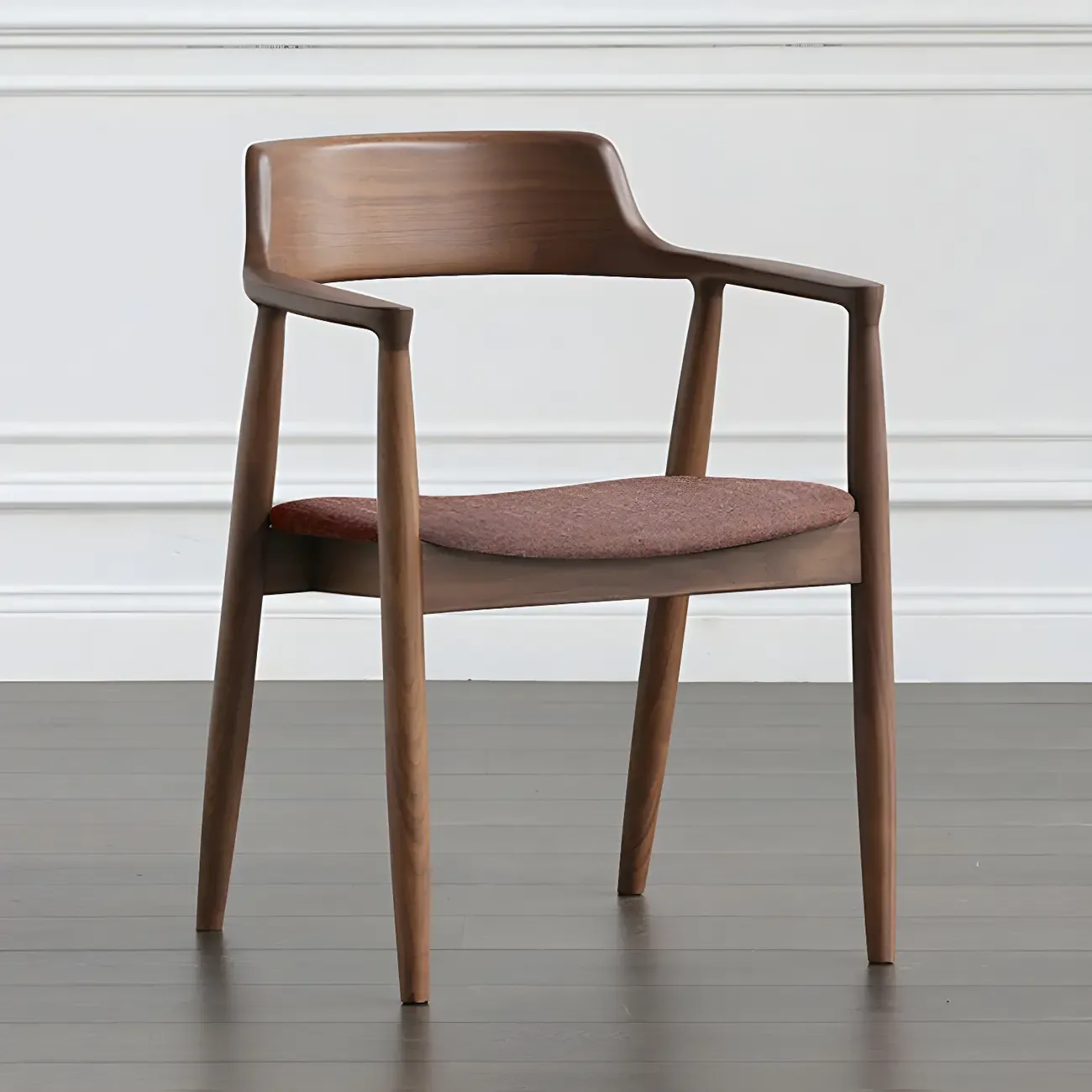 Mid Century Solid Wood Dining Chair Set of 2