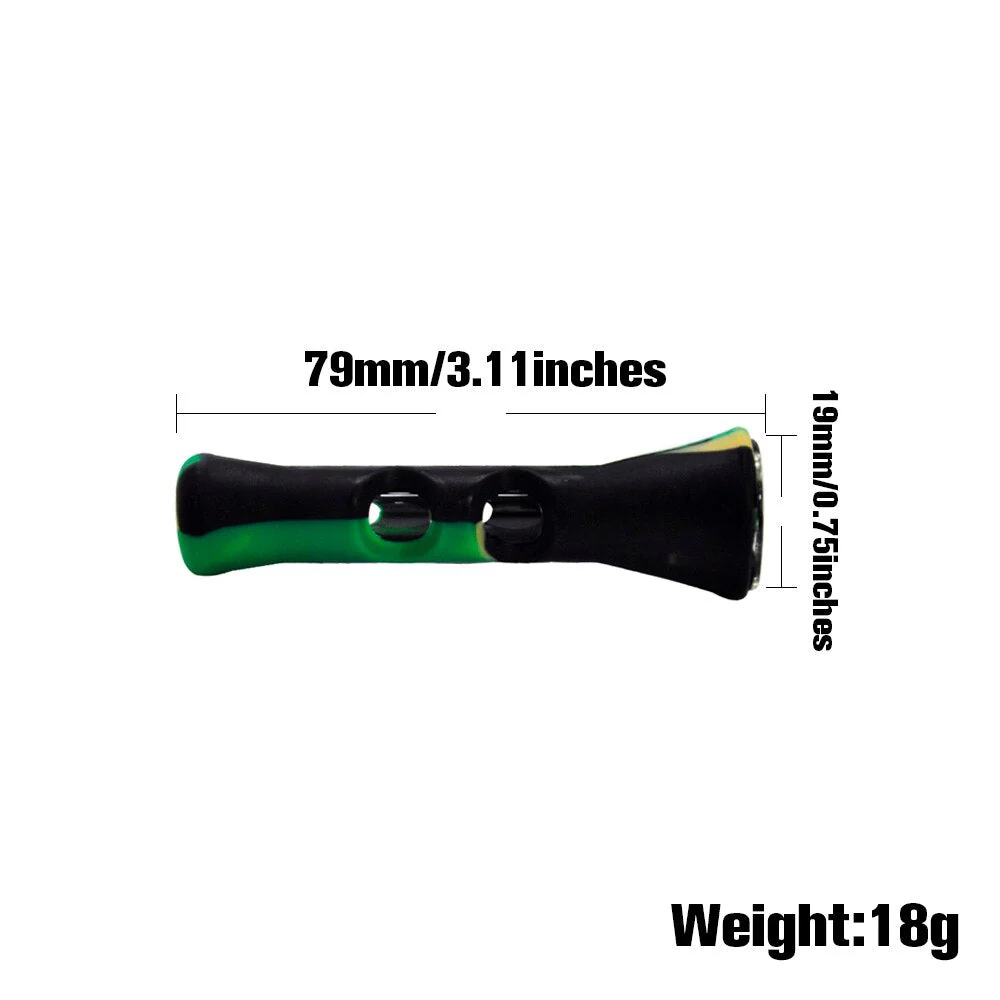 HULIANFU TOPPUFF Glass Smoking Pipe 20MM Camouflage Horn Shape Silicone Tobacco Pipe One Hitter Dugout Pipes Smoke Accessories - Deanwangkt