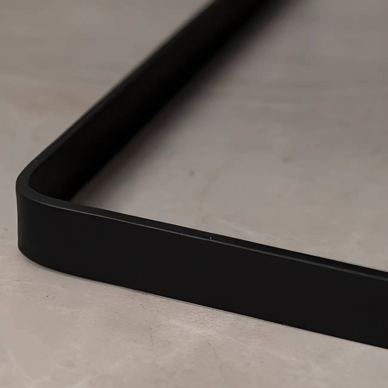 Modern Black Wood Compact Drawer Nightstand