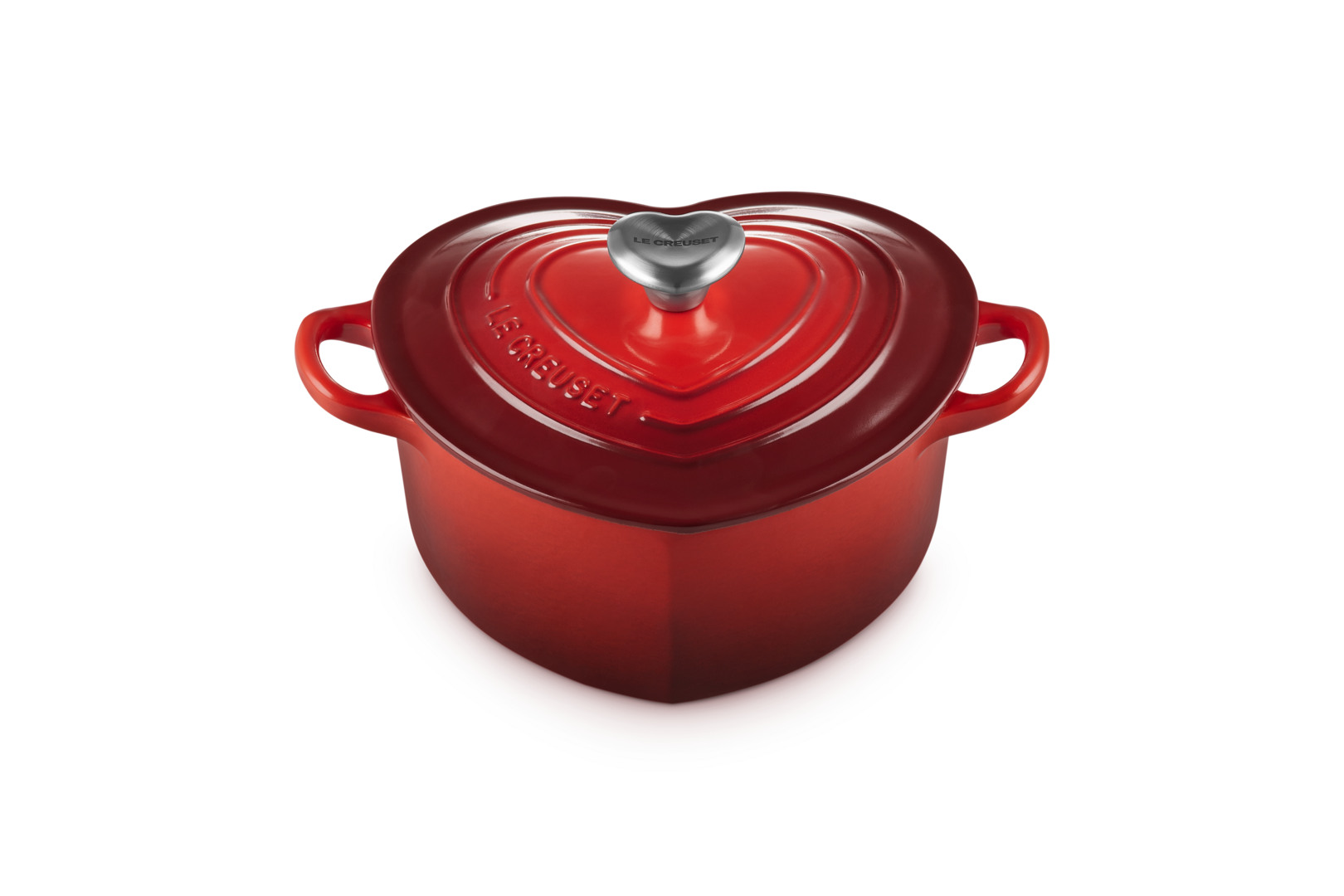 Cast Iron Heart Shaped Casserole with Heart Knob