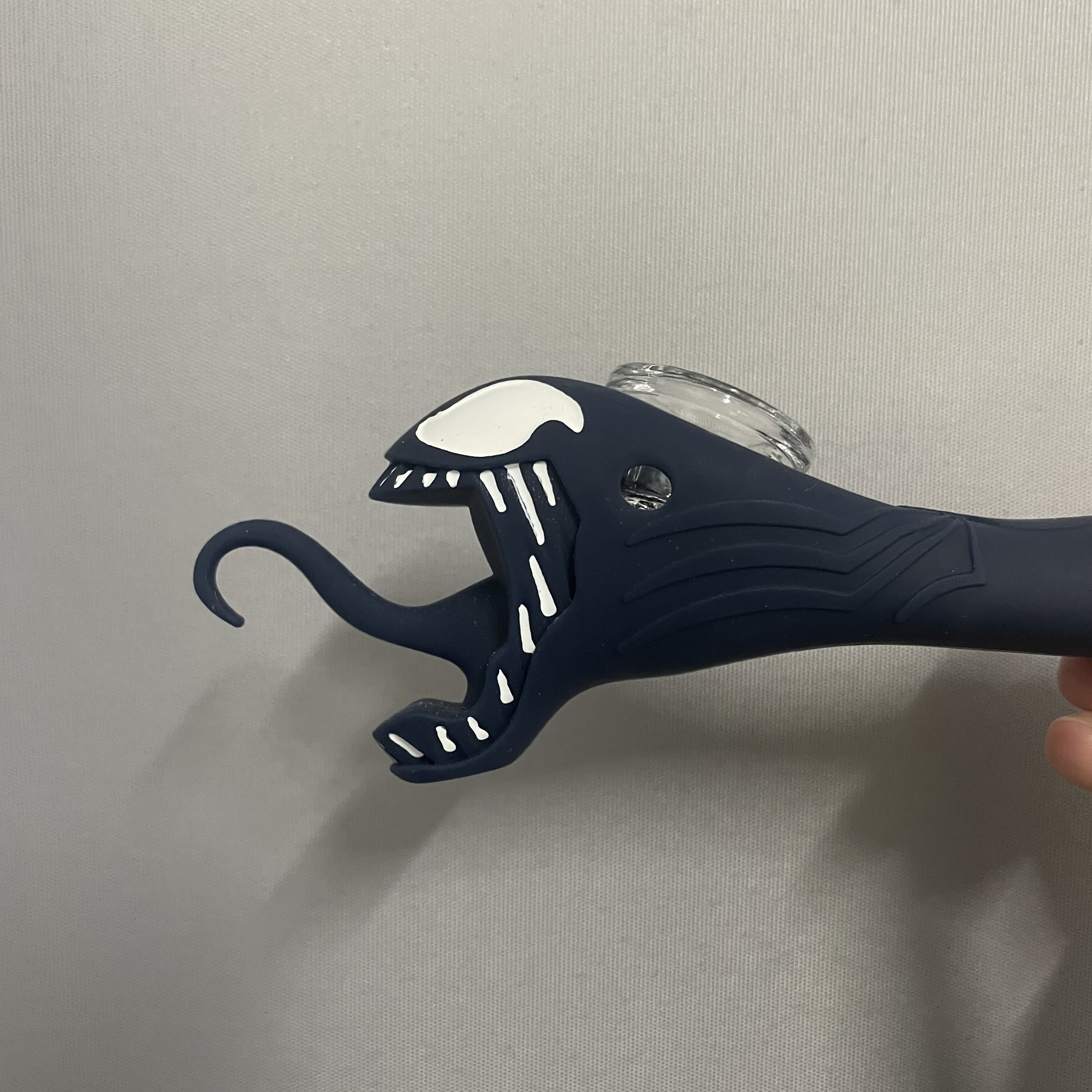 HULIANFU Silicone Venom Smoking Hand Pipe with Glass Bowl - Deanwangkt