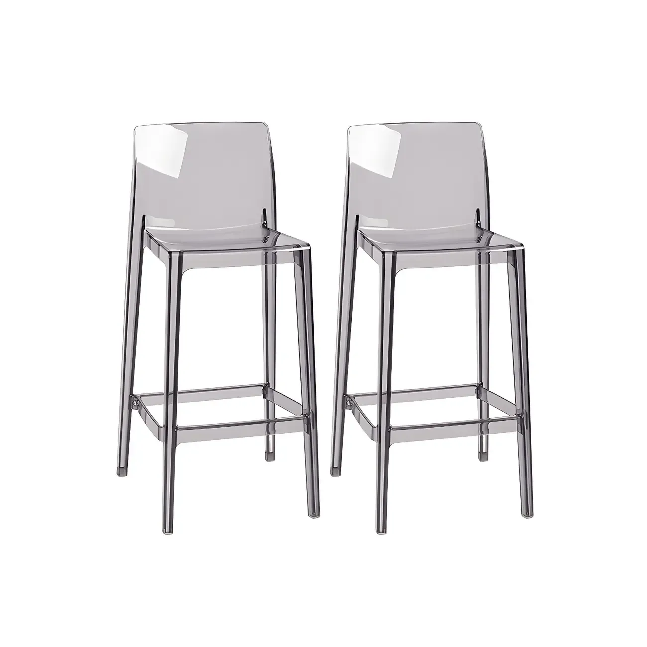 Modern Acrylic Transparent Stylish Rectangle Bar Stool
