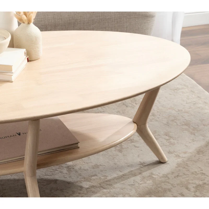 Kate and Laurel Nylah Oval Coffee Table