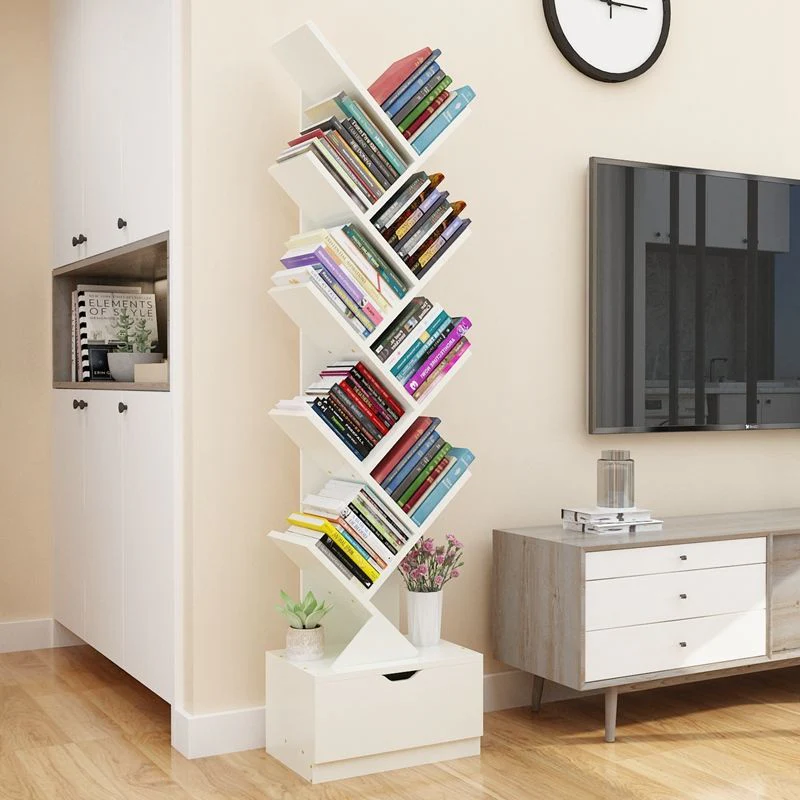 HULIANFU Vertical Bookshelf Creative Art Net Red Floor Ins Wind Group Device Three-dimensional Shelf Simple Small Combination - Deanwangkt