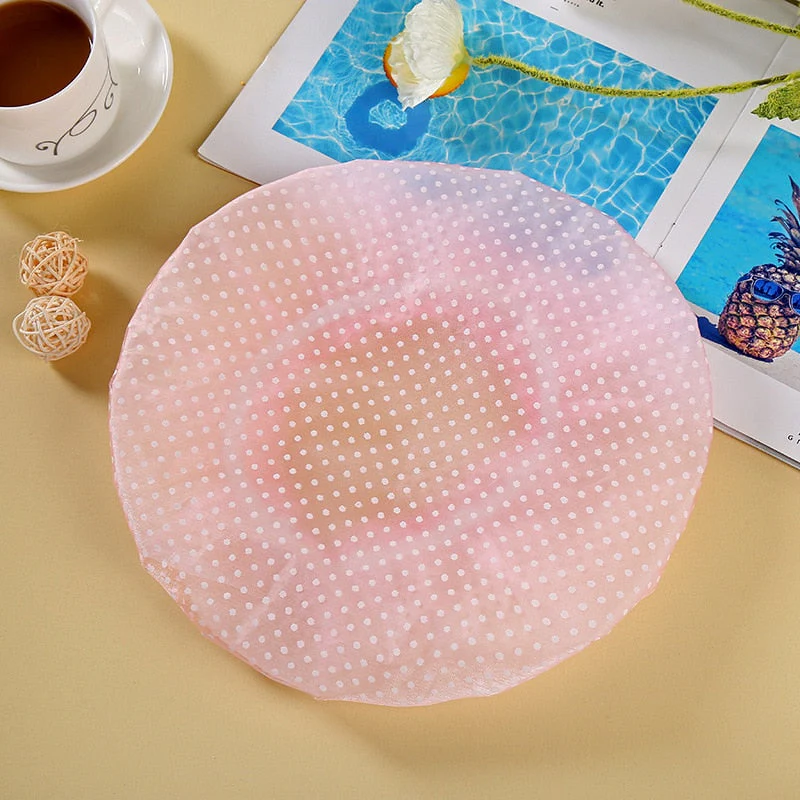 HULIANFU Waterproof Bath Hat Thickened Waterproof And Oil Fume Cap Women Spa Hair Salon Supplies Shower Cap Bathroom Accessories - Deanwangkt