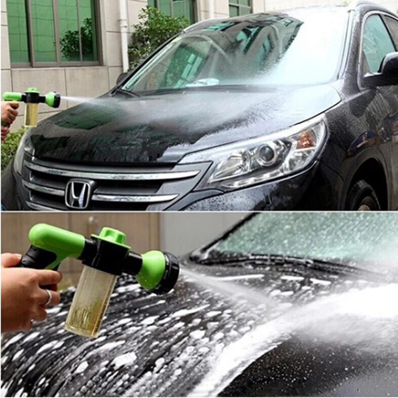 HULIANFU Water Gun Hose Nozzle Car Washer Garden Watering Jet Spray High Pressure Sprinkler Foam Lance Automobiles Cleaning Tool - Deanwangkt