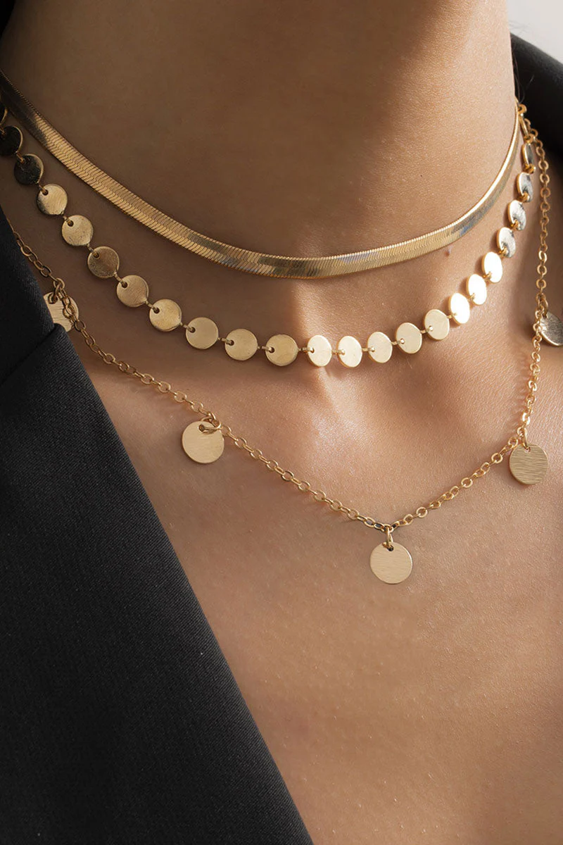 hulianfu Fashion  Simplicity Solid Split Joint Necklaces - Deanwangkt
