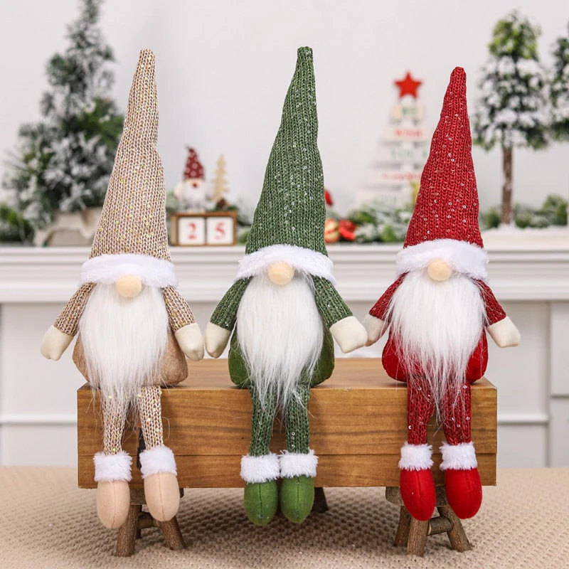 HULIANFU Santa Claus Christmas Doll Merry Christmas Decorations for Home Elk Christmas Ornaments Xmas Tree Decor  Navidad Natal Gifts - Deanwangkt