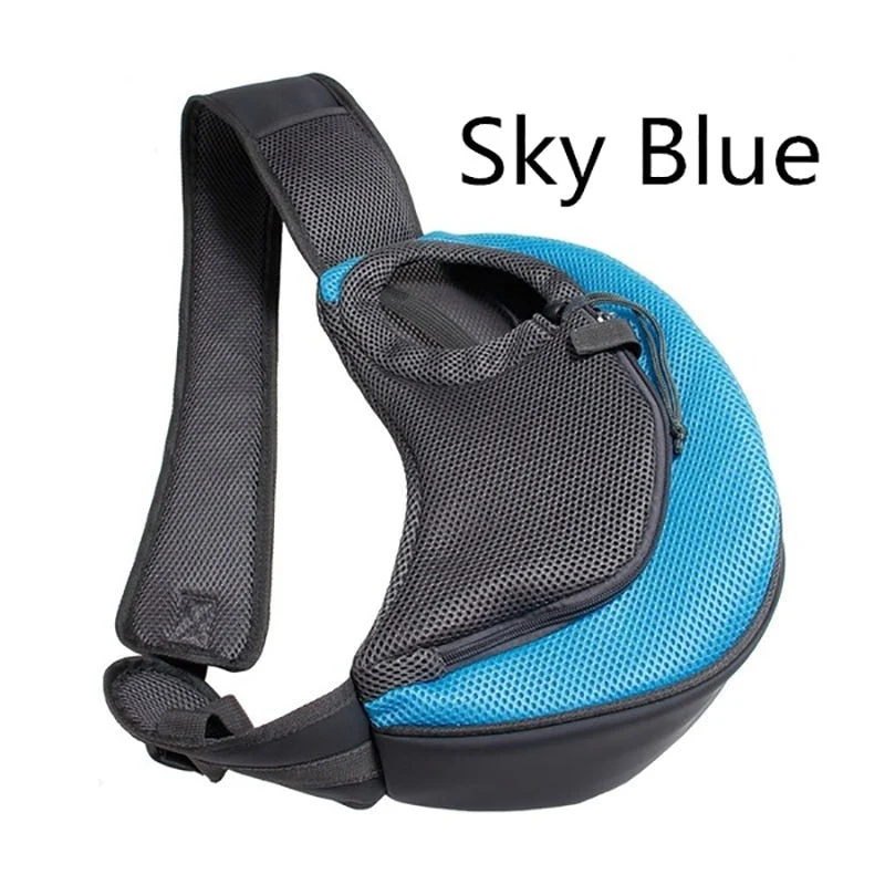 HULIANFU Pet Puppy Carrier S/L Outdoor Travel Dog Shoulder Bag Mesh Oxford Single Comfort Sling Handbag Tote Pouch - Deanwangkt
