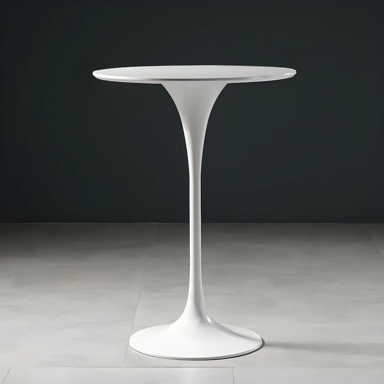 Glam Round Tall Bistro Table Pedestal Base Bar Table