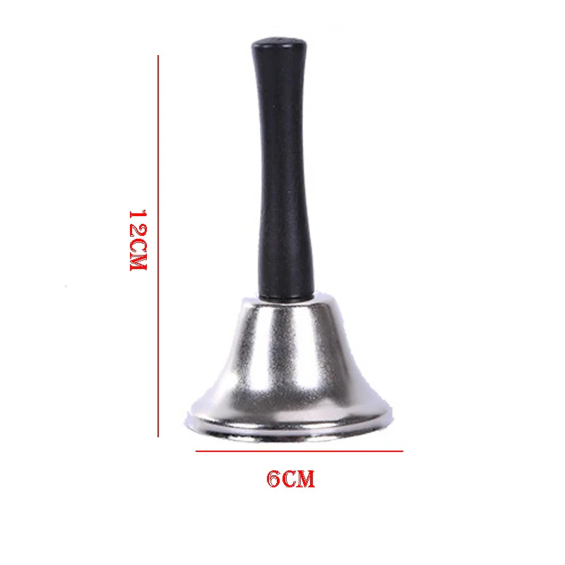 HULIANFU 2026  Christmas Hand Bell Santa Claus Jingle Bells  Gold Silver  School Handbell Restaurant Call Bell Service Supplies Xmas Decoration - Deanwangkt