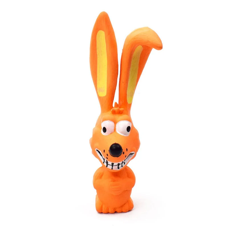 HULIANFU Pets Dog Toys Screaming Chicken Squeeze Sound Toy Rubber Pig Duck Squeaky Chew Bite Resistant Toy Puppy Training Interactive - Deanwangkt