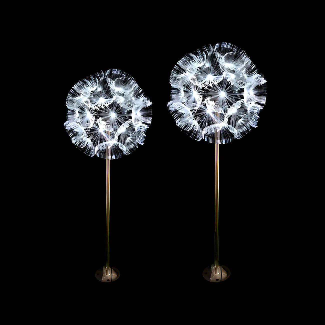 Artistic Modern Fiber Optic Solar Landscape Lighting