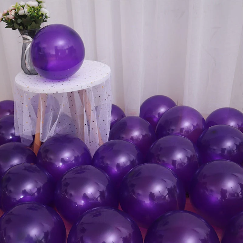 HULIANFU Latex Balloons 10 inch Large Helium Party Balloons for Wedding Birthday Party Supplies Ceremony Decorations 30/50/100 pcs - Deanwangkt