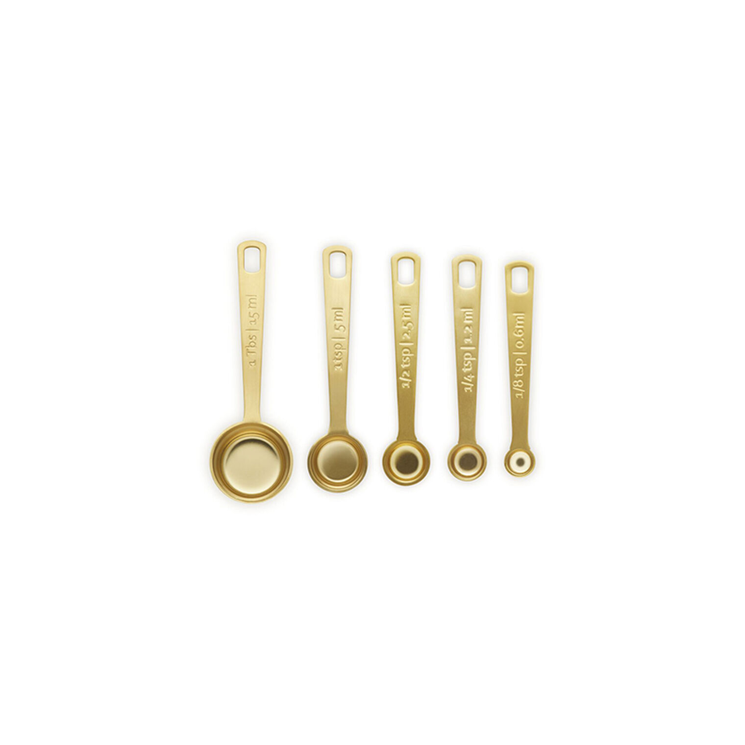 Gold 5-Piece Measuring Spoon Set