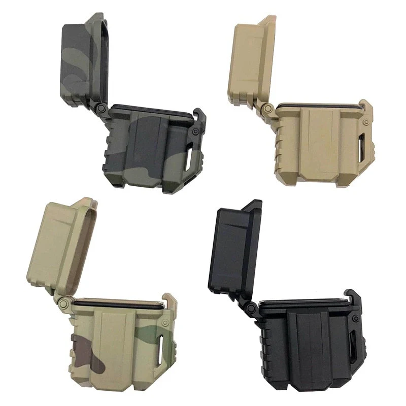HULIANFU Tactical Kitchen Lighters Shell Storage Case Container Organizer Holder For Zippo Inner Tank Outdoor Camping Survival Tool Nylon - Deanwangkt