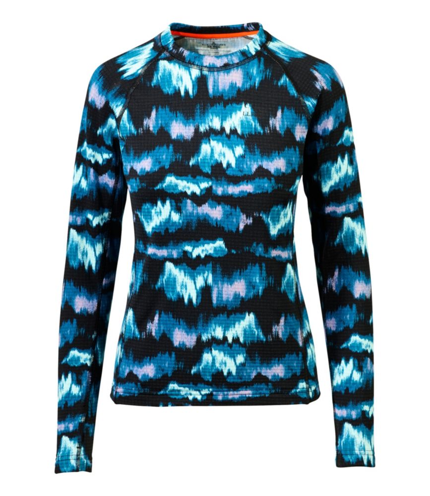 Women's L.L.Bean Heavyweight Base Layer Crew Top, Print