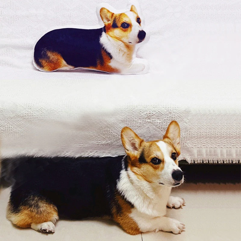 HULIANFU Personalized Photo DIY Pet Cushion Toys Dolls Stuffed Animal Pillow Custom Dog Cat Picture Cushion Christmas gifts Memorial gift - Deanwangkt
