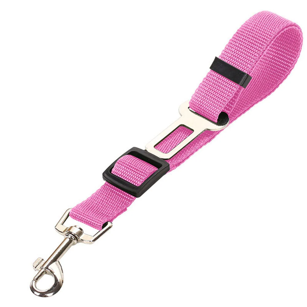 HULIANFU Pet Supplies Car Seat Belt Dog Seat Belt Dog Leash Vehicle Belt Adjustable Cushioning Elastic Reflective Safety Rope for Dog Cat - Deanwangkt